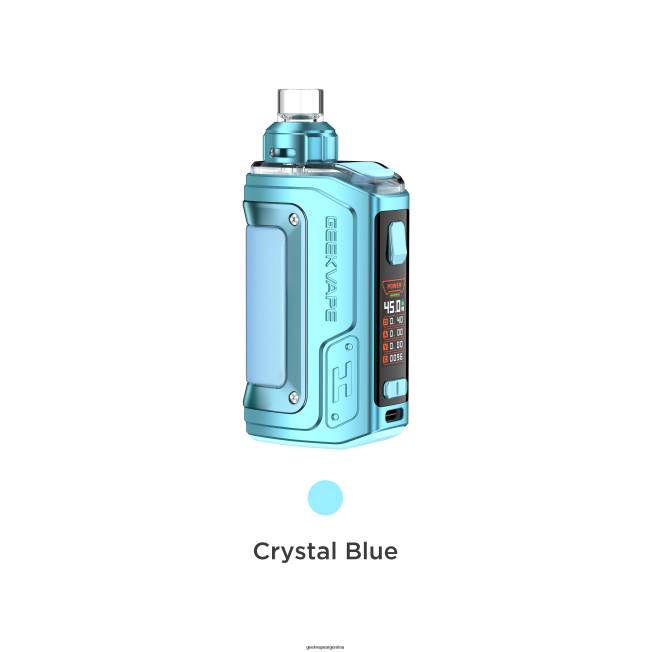 GeekVape h45 (aegis hero 2) pod mod kit edición de cristal azul cristal - Geek Vape Buy Online J22P142