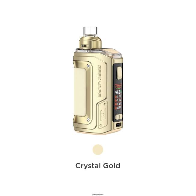 GeekVape h45 (aegis hero 2) pod mod kit edición de cristal oro cristal - Geek Vape Store J22P141